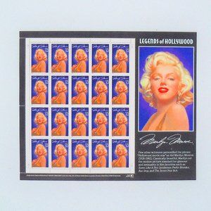 Marilyn Monroe Legend of Hollywood 1995 32 cent Stamp Sheet